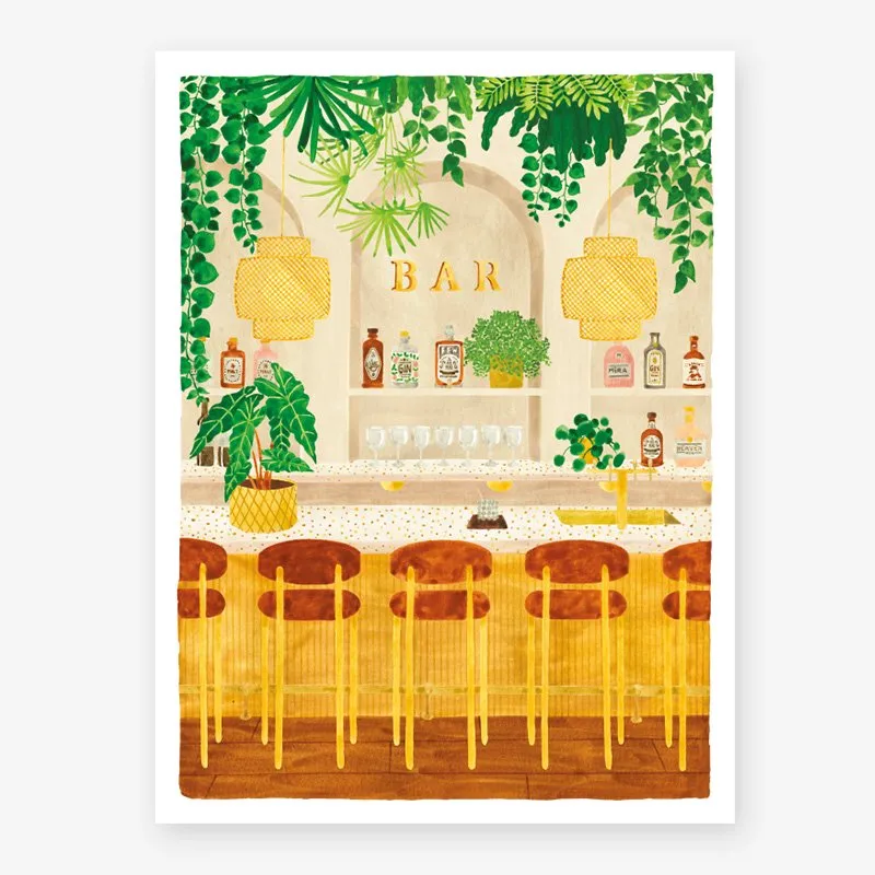 all-the-ways-to-say-bar-affiche-cocktail-tropical-3-tailles-d-co image 1