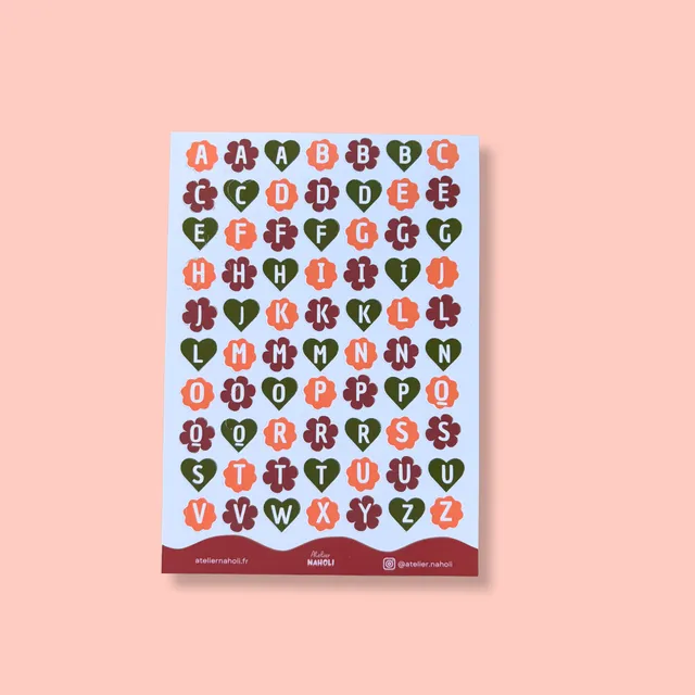 atelier-naholi-planche-de-stickers-alphabet-automne-autocollants-a6 image 1