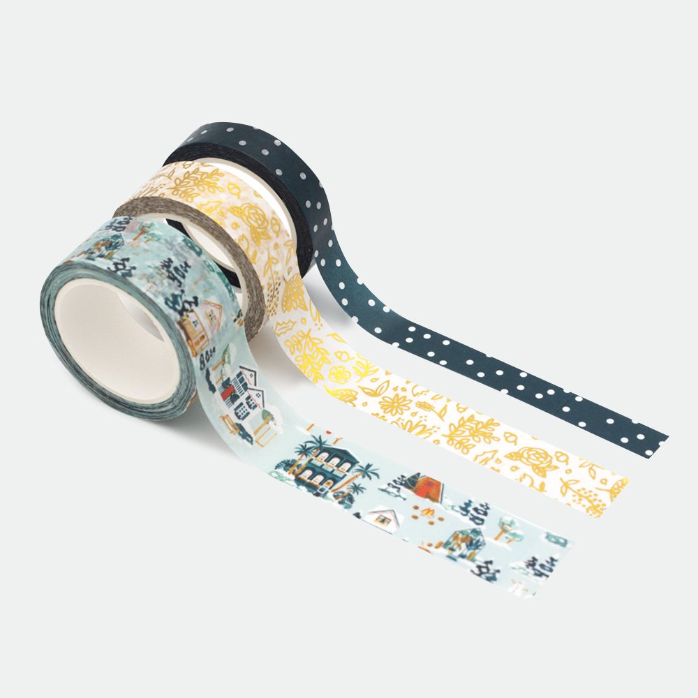 all-the-ways-to-say-snowy-houses-washi-tape-dor-x3 image 1