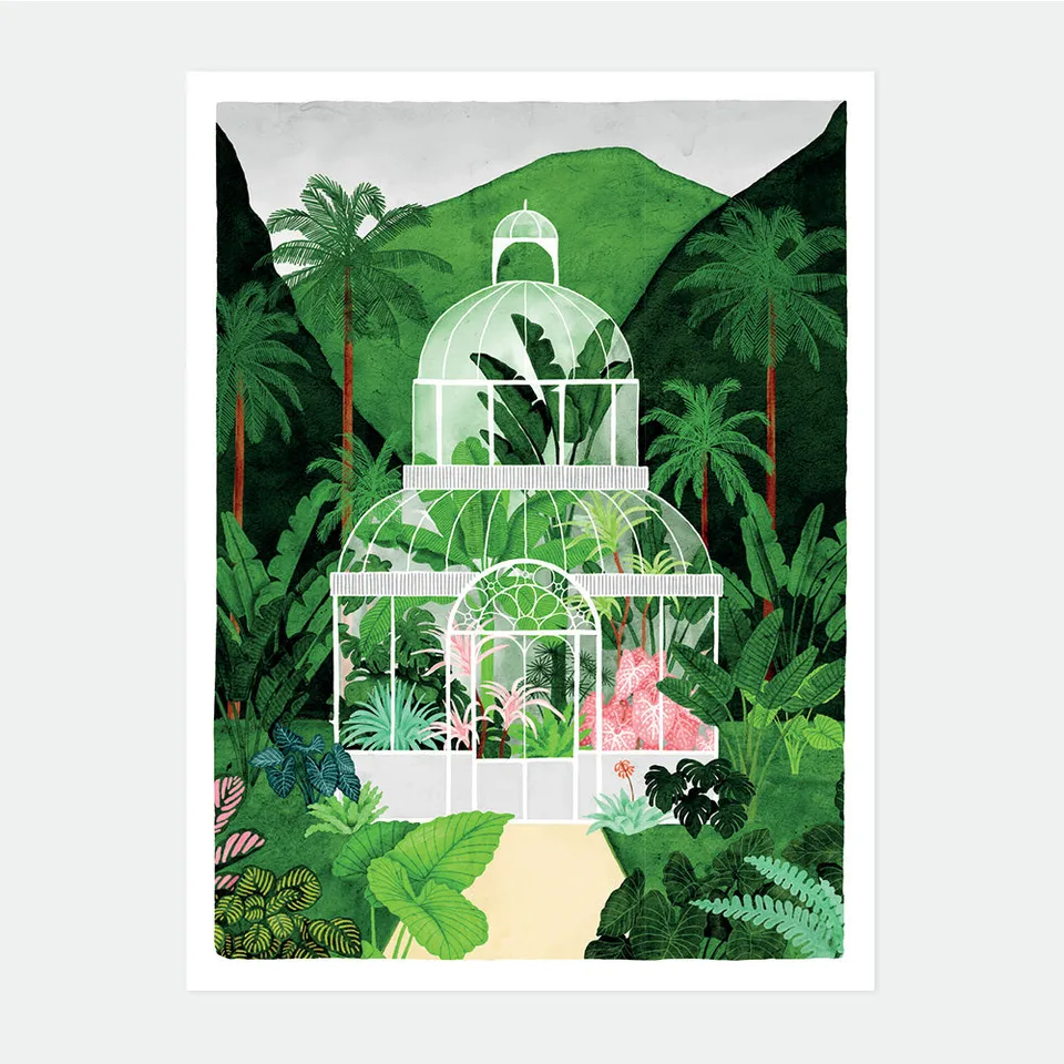 all-the-ways-to-say-serre-tropicale-affiche-50x70-plantes image 1