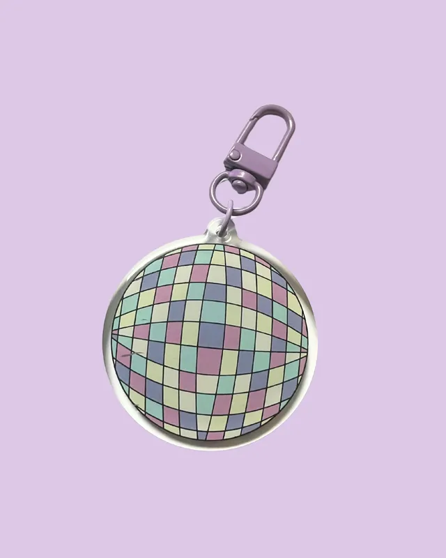 atelier-naholi-porte-cl-boule-disco-imparfait-acrylique-5-cm image 1