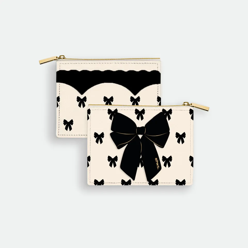 all-the-ways-to-say-black-bow-portefeuille-cuir-pu-zip image 1