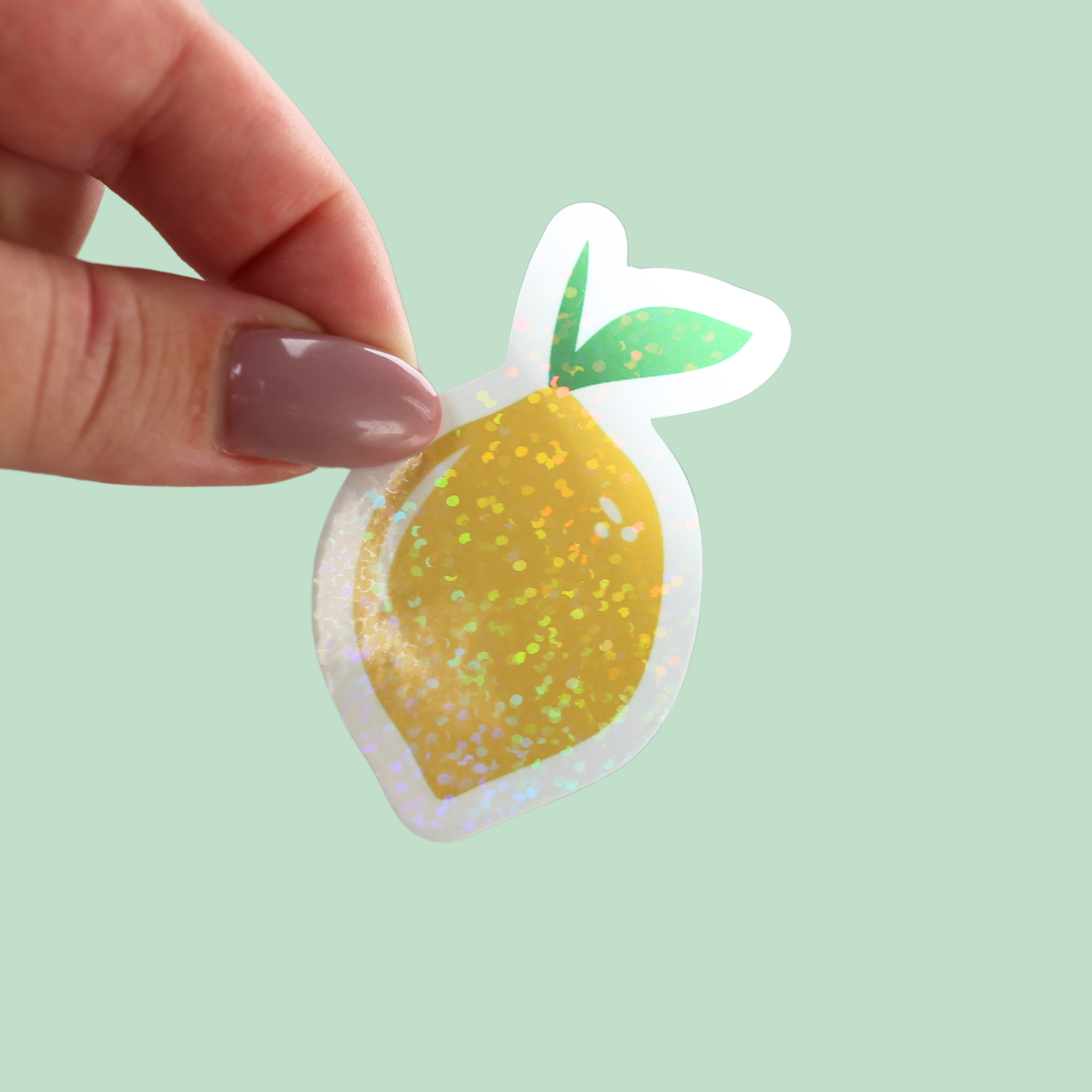 atelier-naholi-stickers-l-unit-citron-sticker-holographique image 1
