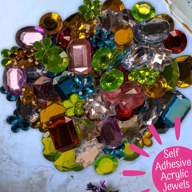 carnival-papers-strass-acryliques-autocollants-454g-multicolores image 1