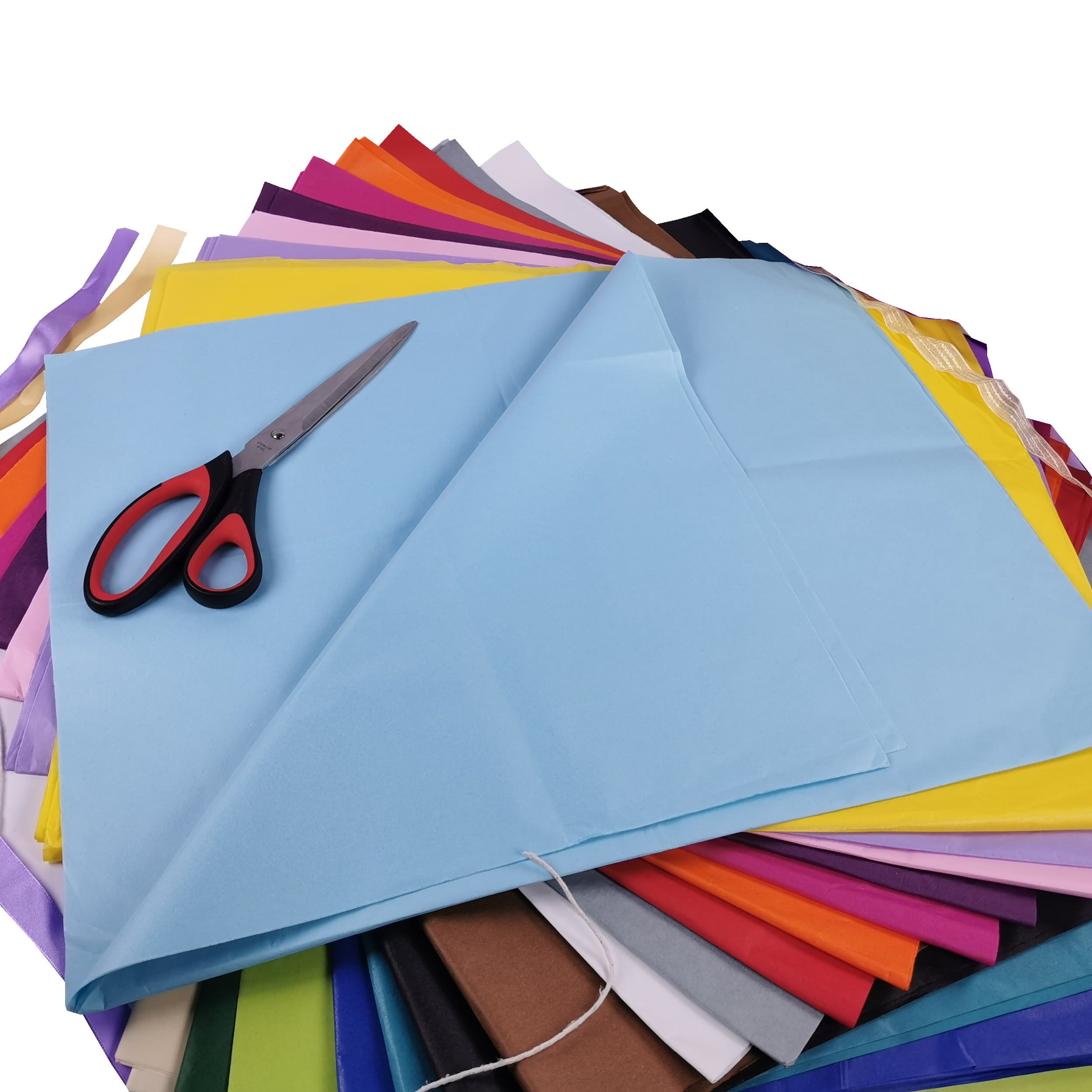 carnival-papers-tissue-paper-papier-de-soie-bleu-ciel-70x50cm image 8