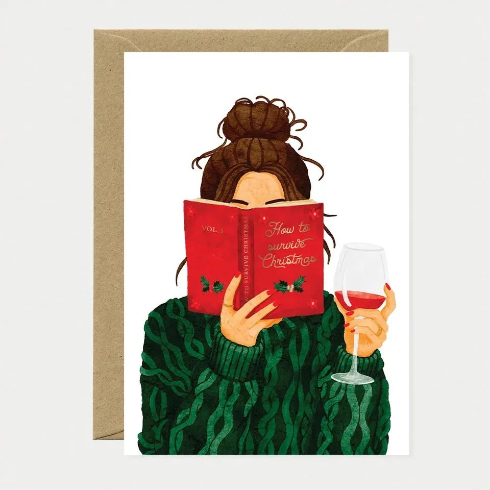 all-the-ways-to-say-how-to-survive-xmas-carte-no-l-dorure image 1
