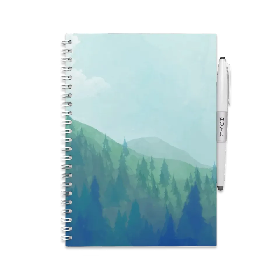 moyu-erasable-notebook-a5-carnet-effa-able-misty-mountain image 1