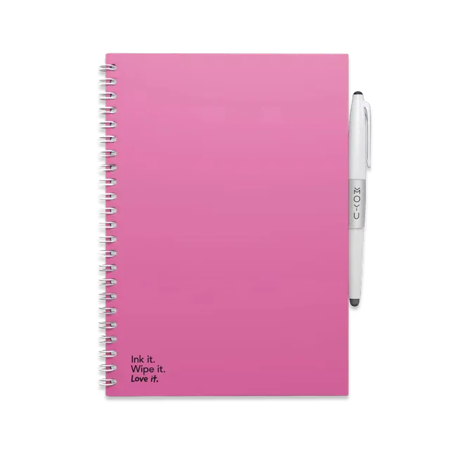 moyu-erasable-notebook-a5-passion-pink-carnet-effa-able image 1