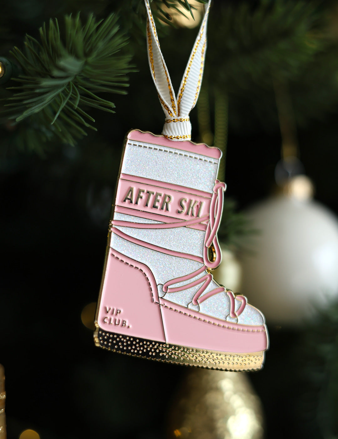 all-the-way-to-say-snow-boot-ornement-no-l-botte-rose-7-cm image 2