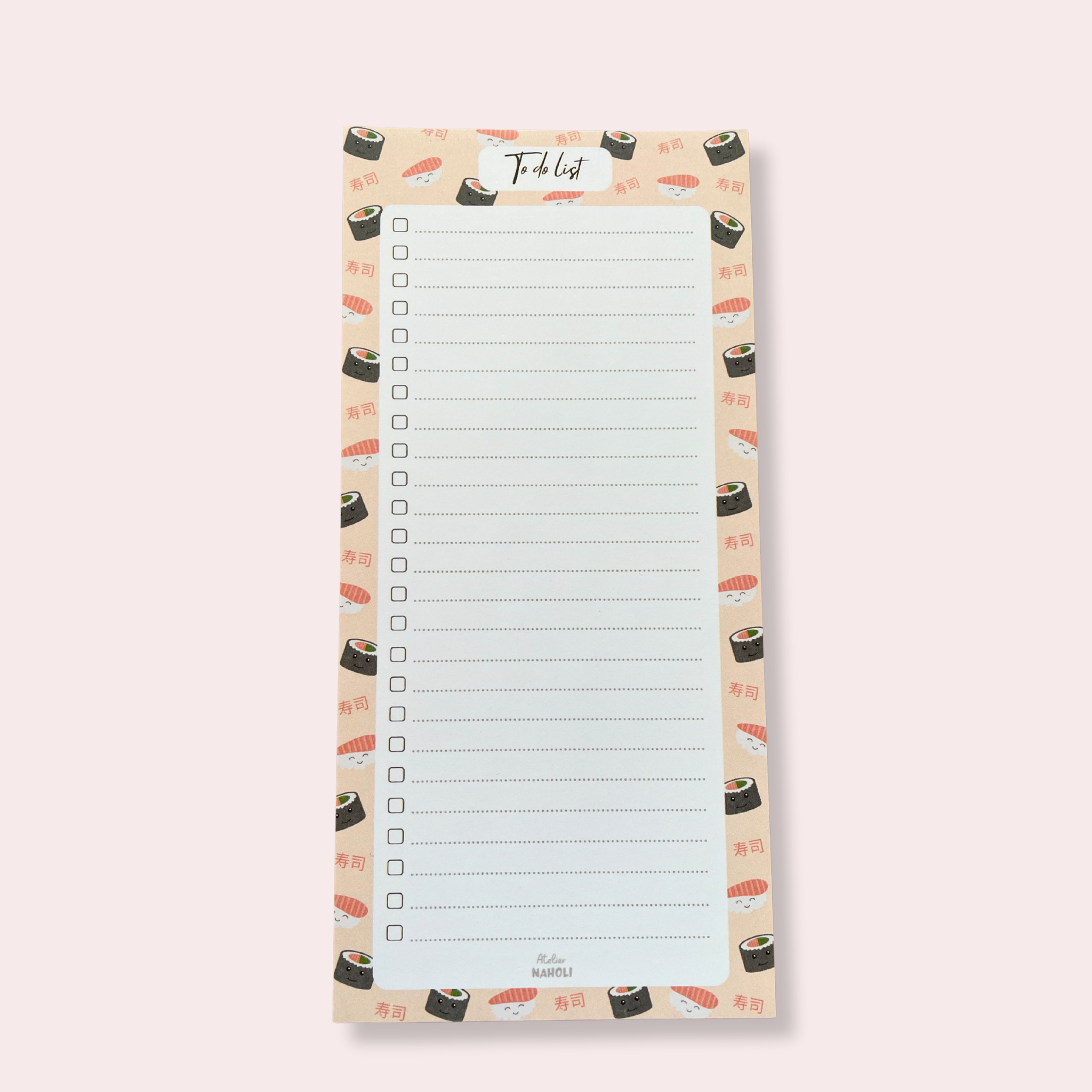 atelier-naholi-bloc-notes-to-do-list-sushi-imparfait-10x21-cm-25-pages image 1