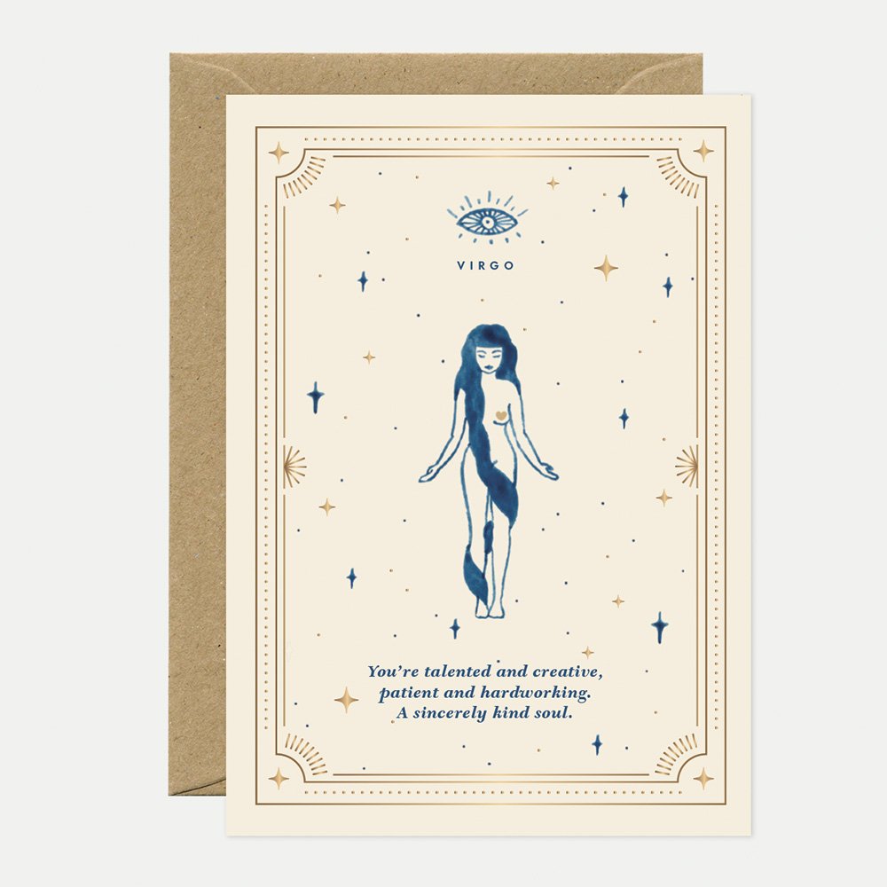 all-the-way-to-say-virgo-carte-astrologie-vierge-dor-e-a6 image 1