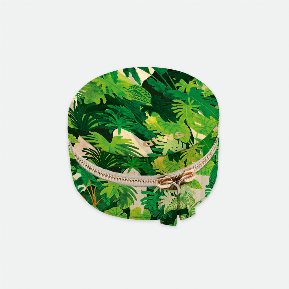 all-the-way-to-say-green-cliff-bo-te-bijoux-ronde-verte-cuir-pu image 1