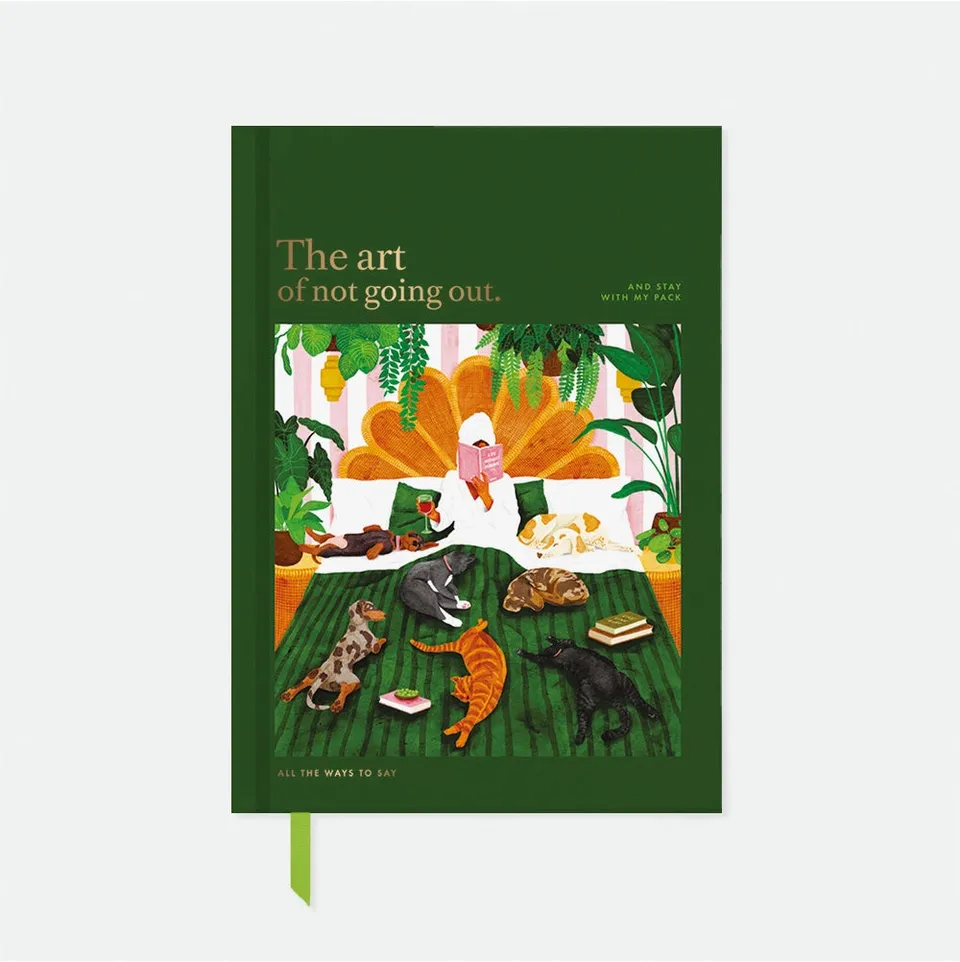 all-the-way-to-say-the-art-of-not-going-out-carnet-a5-lign image 1