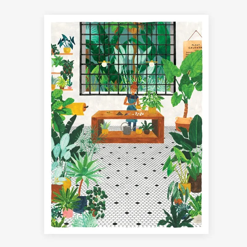 all-the-ways-to-say-gardener-affiche-plantes-tropicales image 1