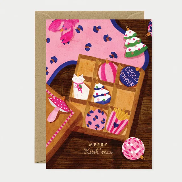 all-the-way-to-say-merry-kitshmas-carte-de-v-ux-dor-e-a6 image 1