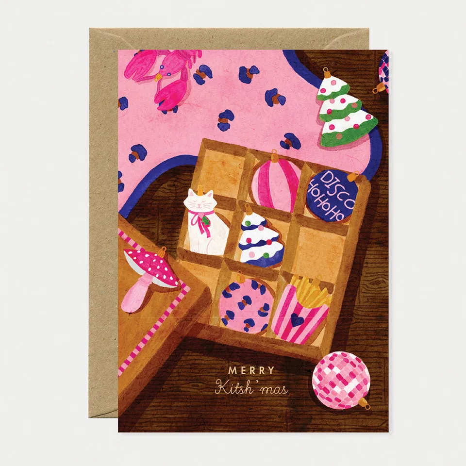 all-the-way-to-say-merry-kitshmas-carte-de-v-ux-dor-e-a6 image 1