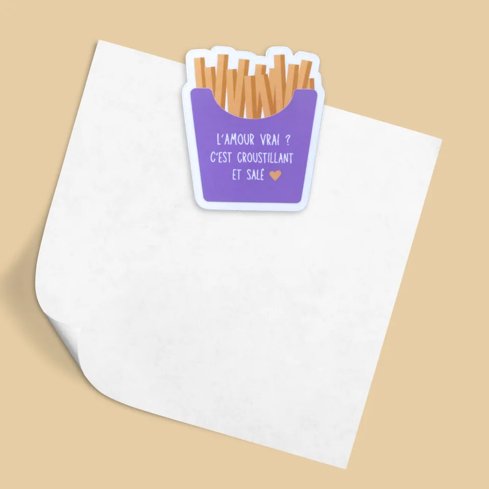 atelier-naholi-magnet-paquet-de-frites-aimant-frigo-4-35-cm image 1