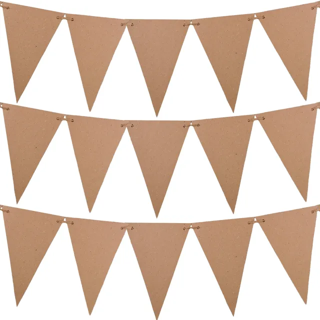 carnival-papers-kit-guirlande-24-fanions-kraft-ficelle-jute image 1
