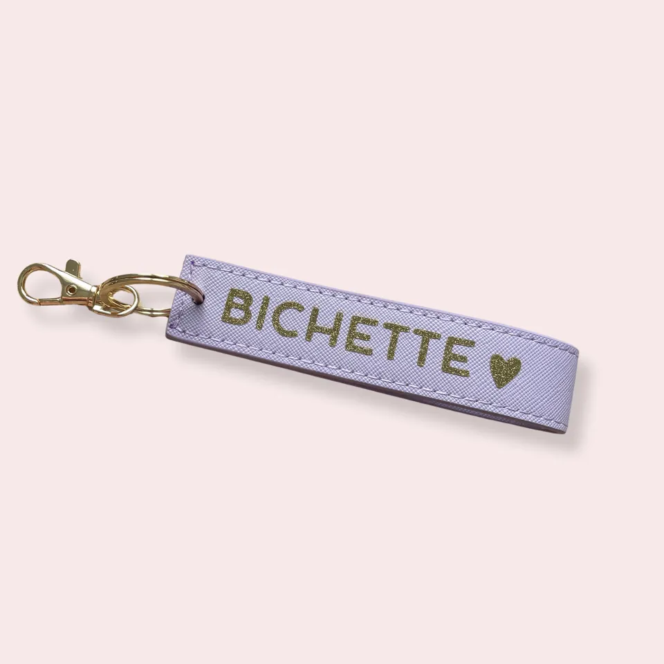 atelier-naholi-porte-cl-dragonne-simili-violet-bichette-13-cm image 1