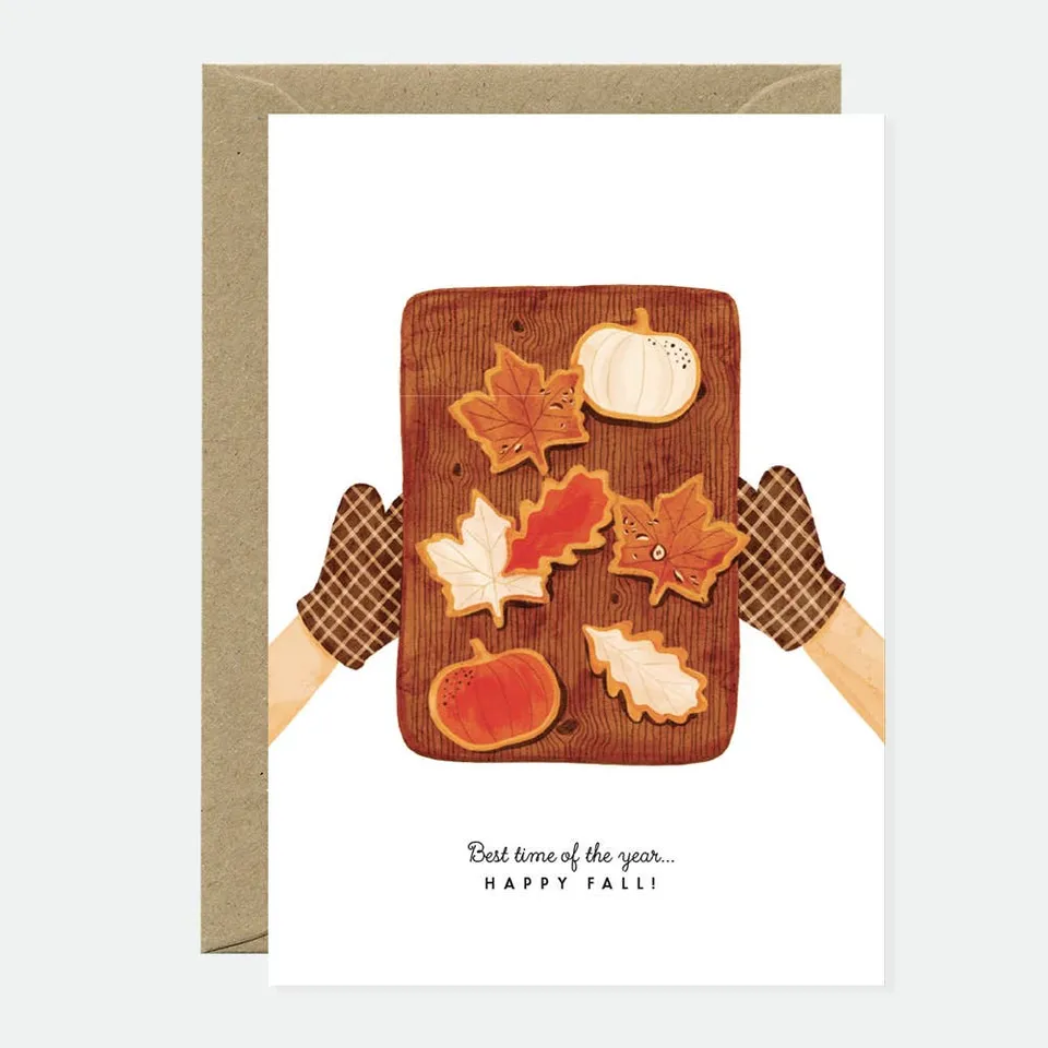 all-the-ways-to-say-happy-fall-cookies-carte-voeux-a6-automne image 1