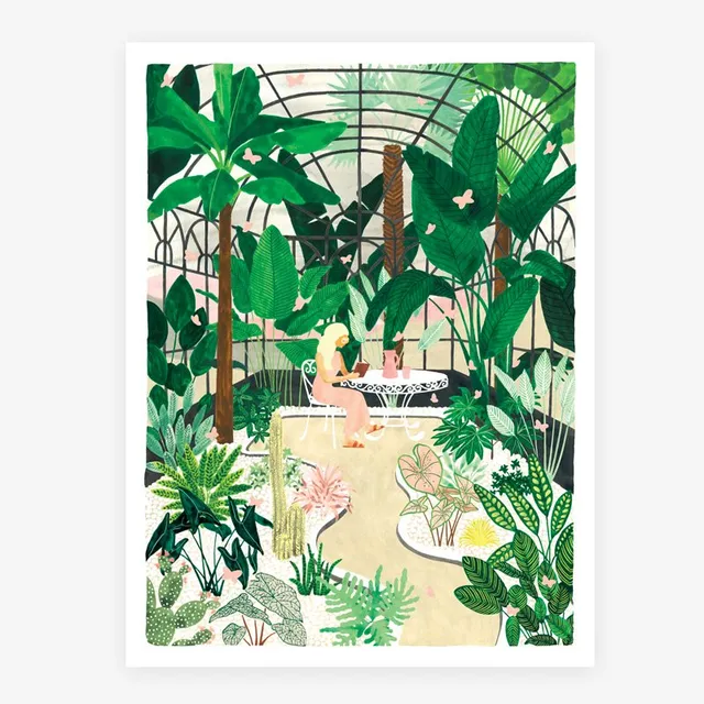 all-the-way-to-say-butterfly-greenhouse-affiche-50x70-papillons image 1
