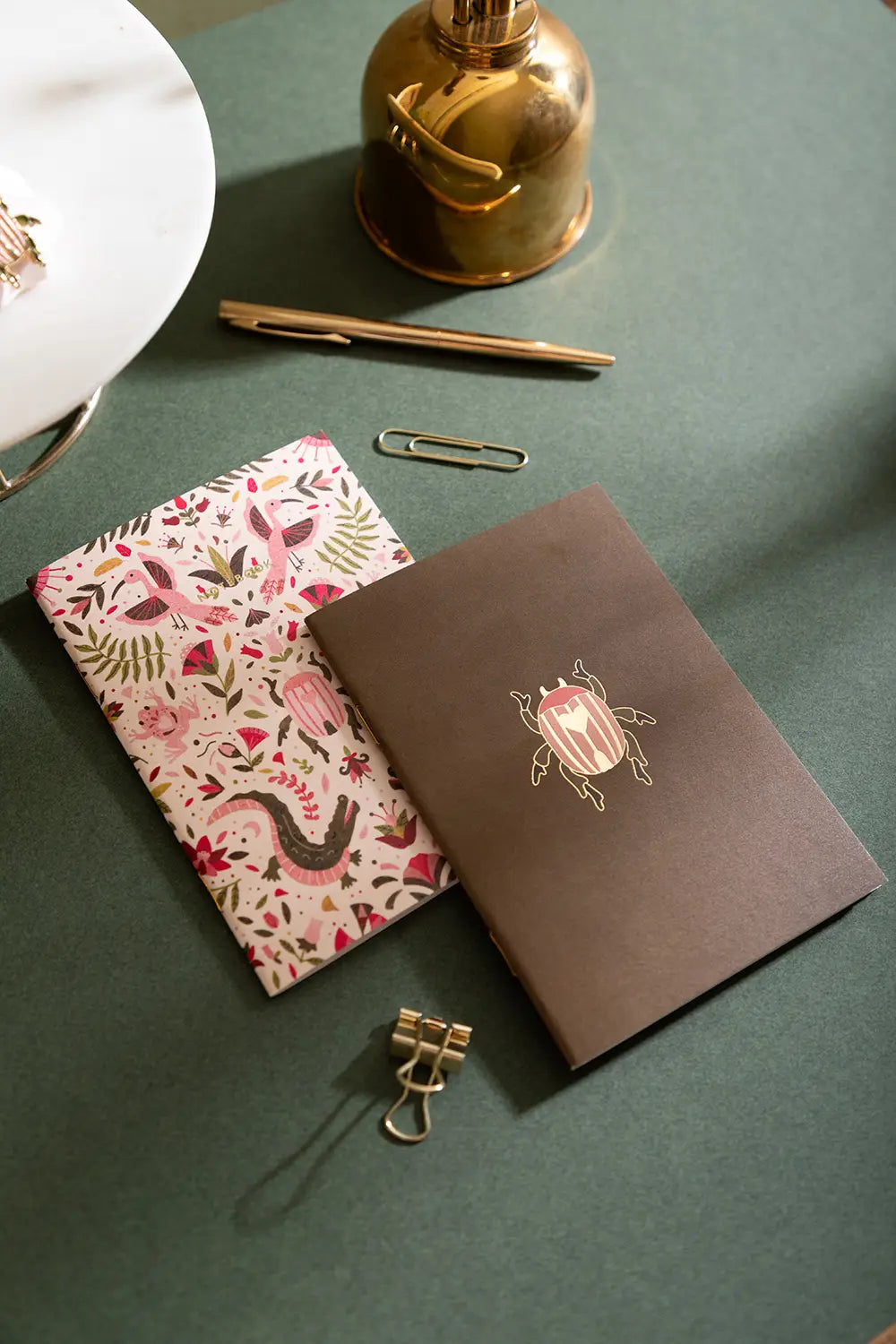 all-the-ways-to-say-pink-croco-duo-carnets-poche-a6-dor image 2