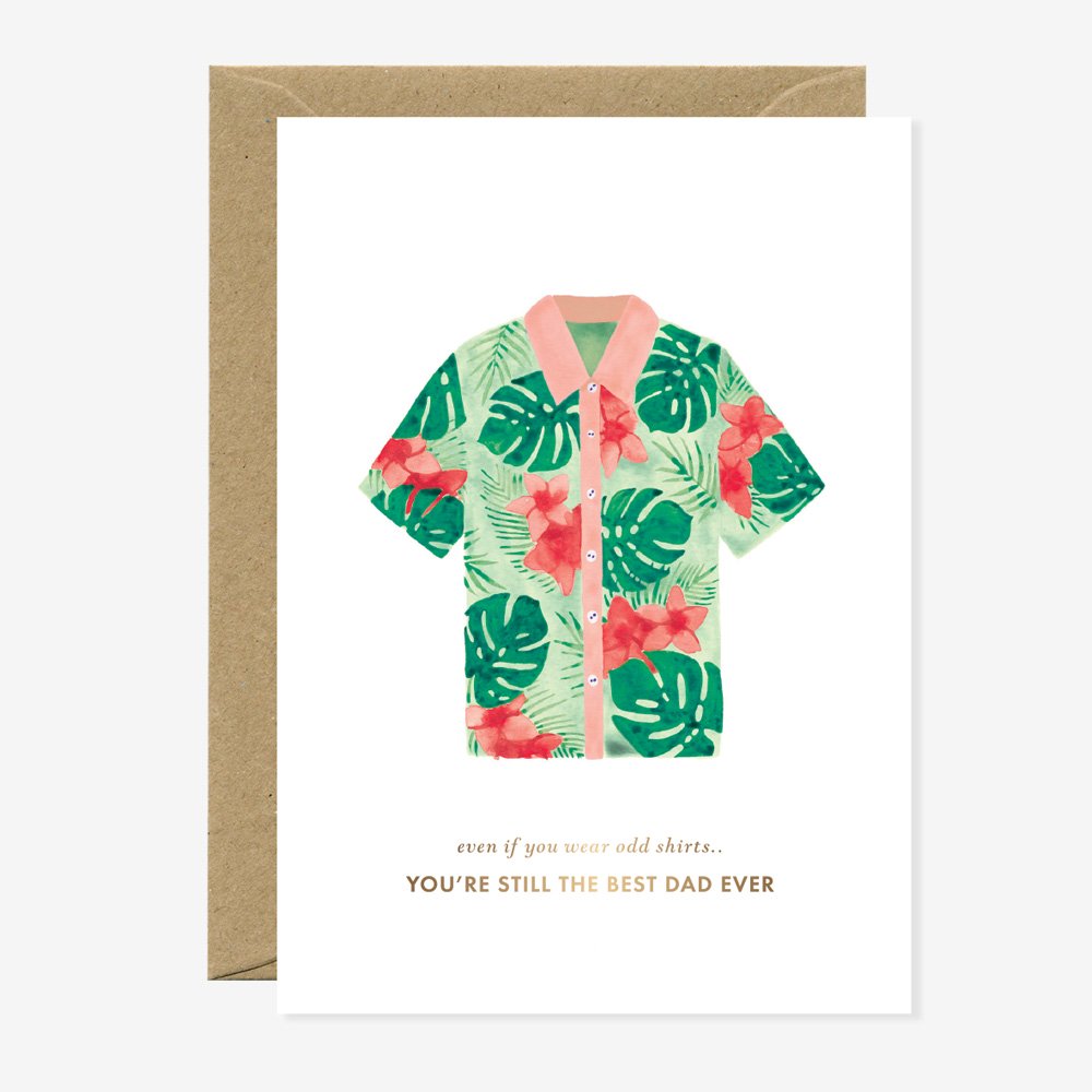 all-the-way-to-say-odd-shirt-carte-f-te-des-p-res-a6-humour image 1