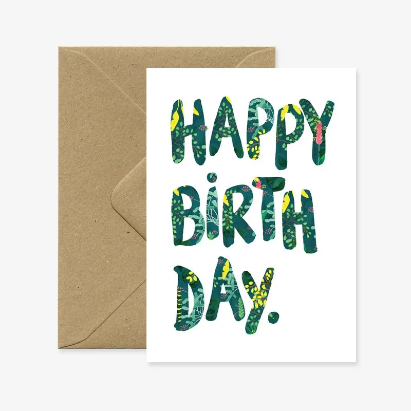 all-the-ways-to-say-summer-carte-anniversaire-tropicale-a6 image 1