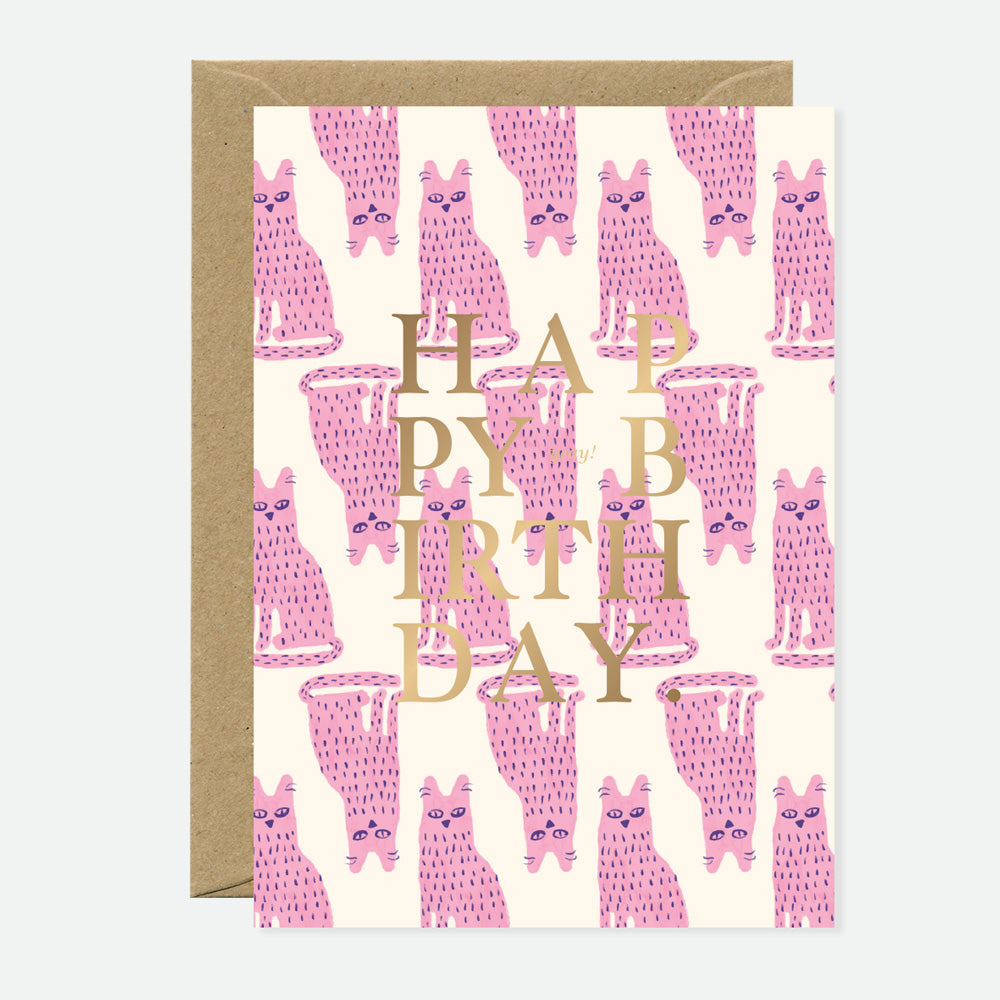 all-the-ways-to-say-stinky-cat-carte-anniversaire-a6-dor-e image 1