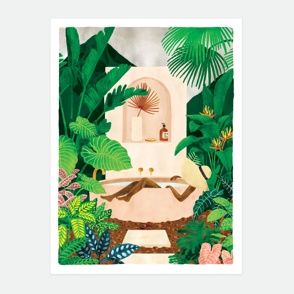 all-the-ways-to-say-exotic-bathtub-affiche-50-x-70-cm image 1