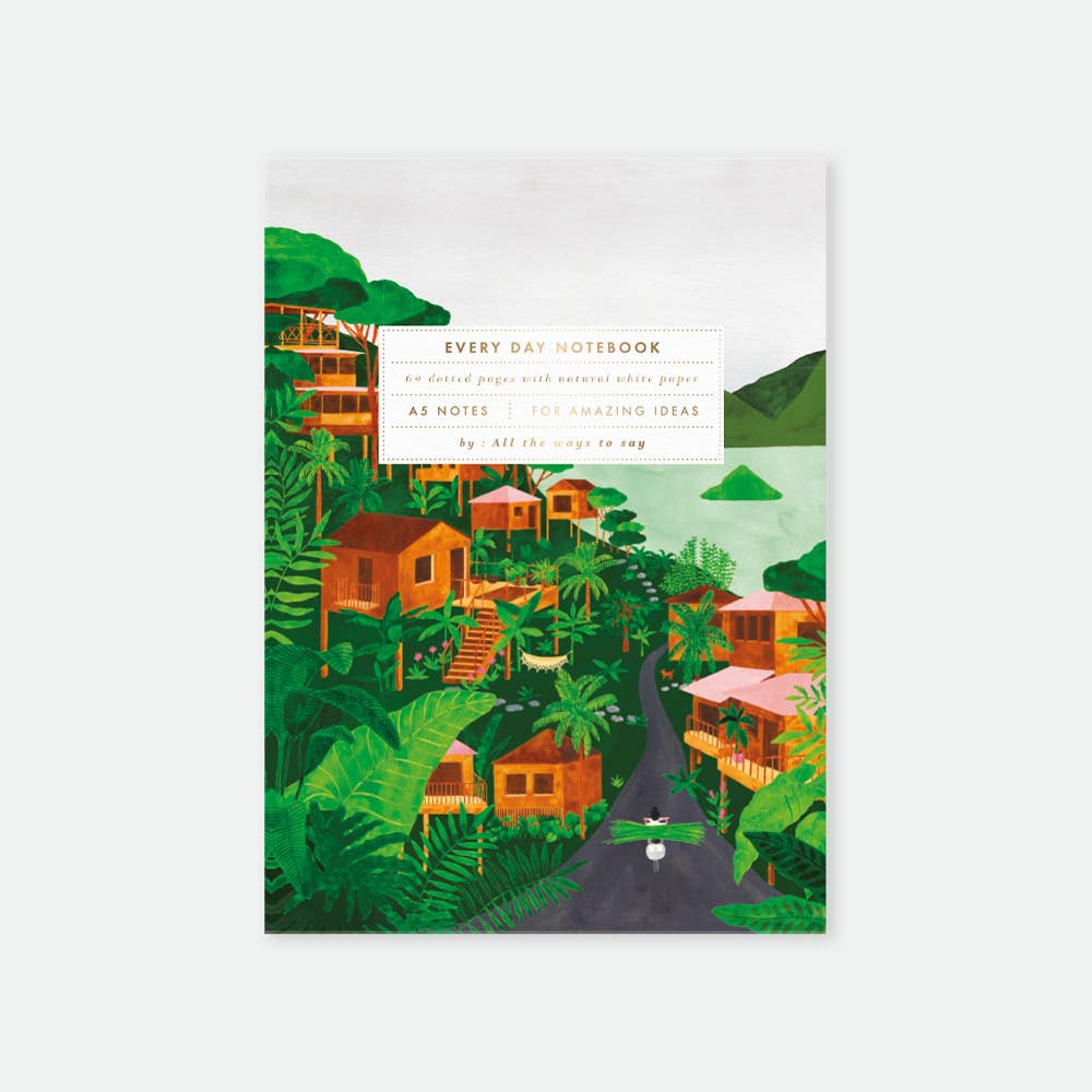 all-the-ways-to-say-lodges-carnet-a5-voyage-dorure image 1