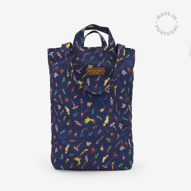 all-the-ways-to-say-neon-birds-tote-bag-recycl-oiseaux image 1