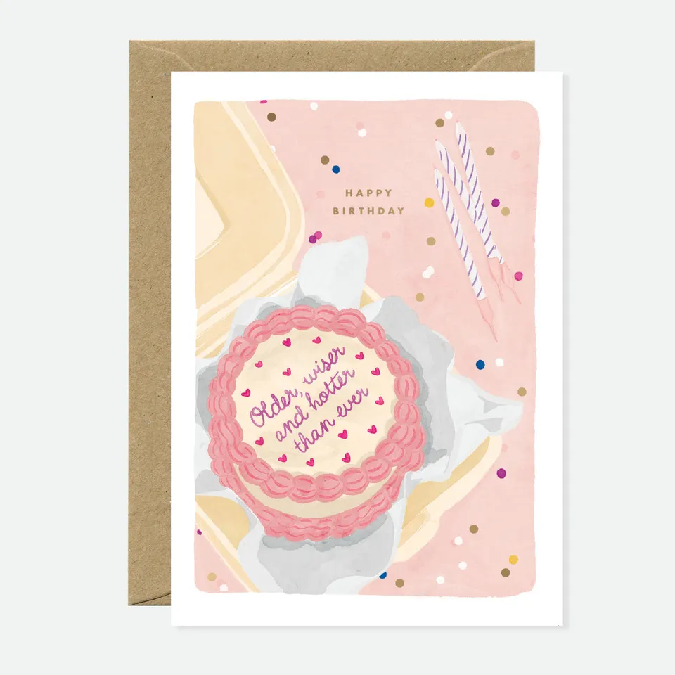 all-the-ways-to-say-older-wiser-cake-carte-anniversaire-a6 image 1
