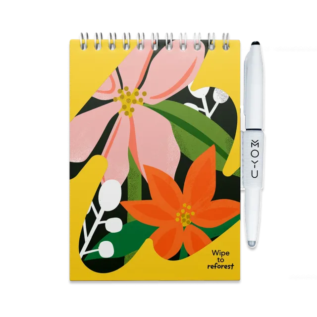 moyu-flower-vibes-bloc-notes-effa-able-a6-fleurs image 1