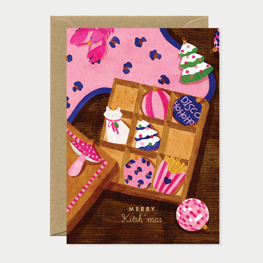 all-the-way-to-say-merry-kitshmas-carte-de-v-ux-dor-e-a6 image 1