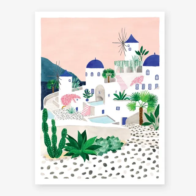 all-the-ways-to-say-santorini-affiche-medium-29-7-x-39-7-cm image 1